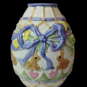 Fitz and Floyd Bud Vases w/ Floral Accents